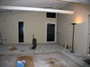back of studio drywall view during remodeling